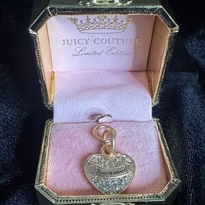 Limited Edition Juicy Couture Gold Heart Pendant with Silver Accents